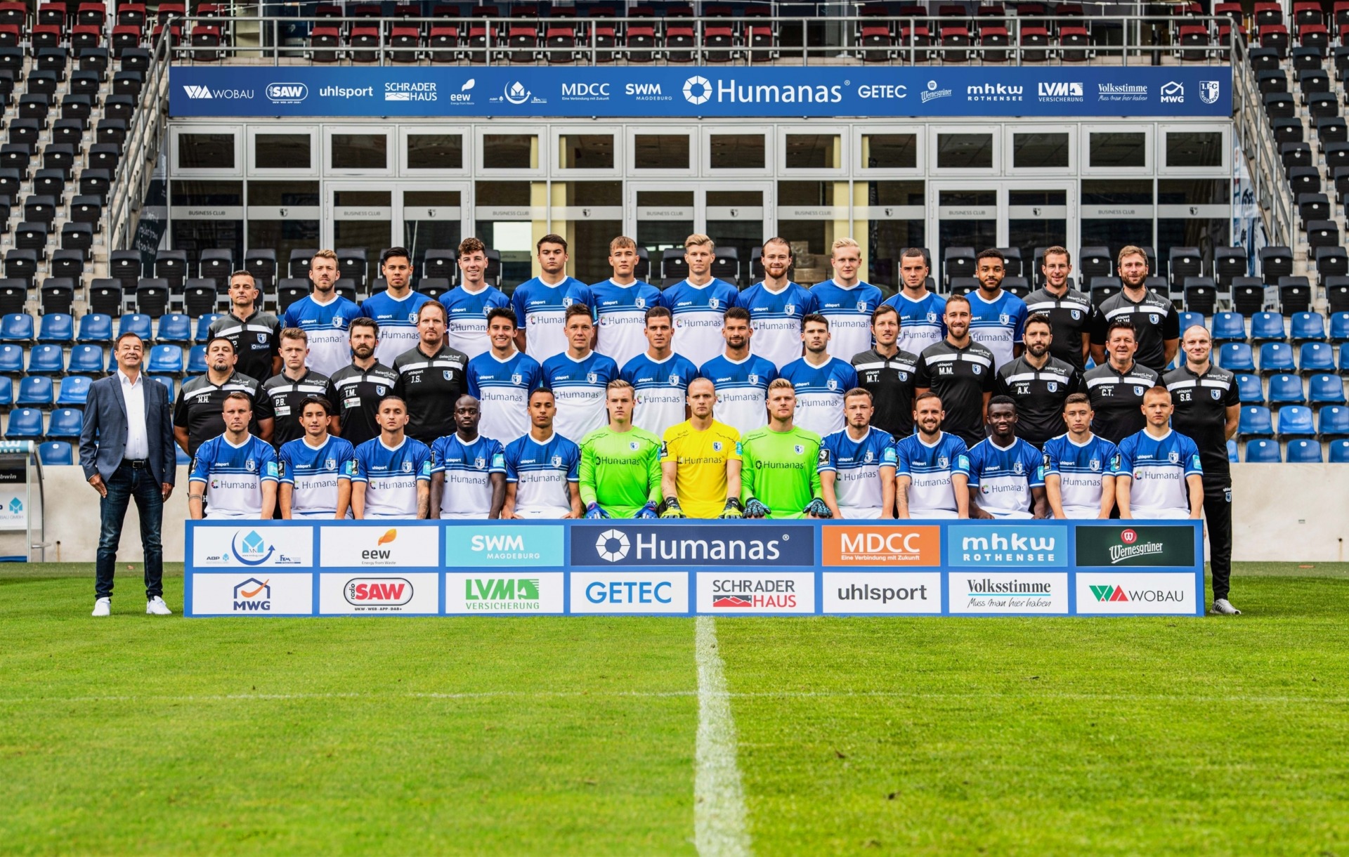 Mannschaftsfoto des 1.FC Magdeburg