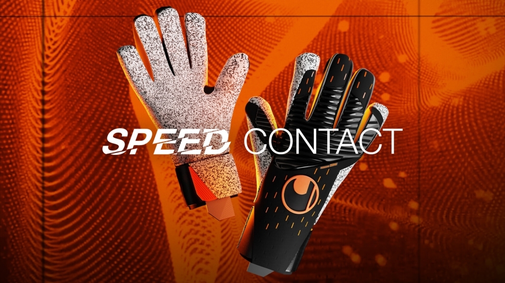 uhlsport Speed Contact Torwarthandschuhe in schwarz orange